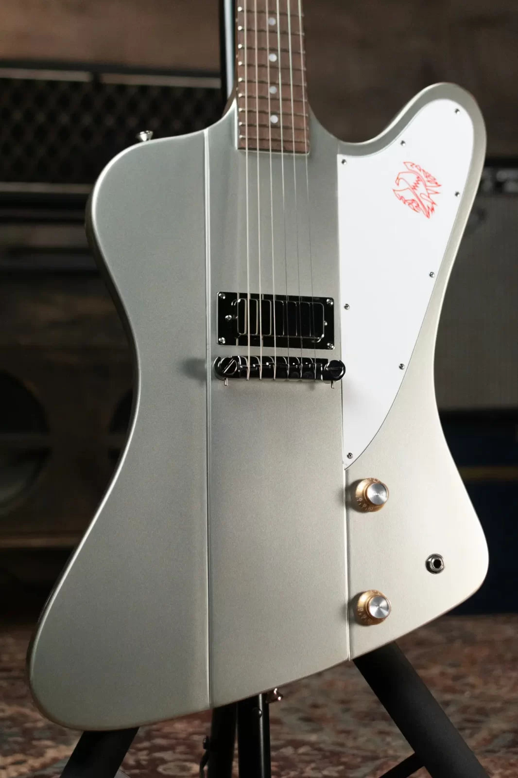 Epiphone 1963 Firebird I Electric Guitar - Silver Mist with Hardshell Case - Floor Model