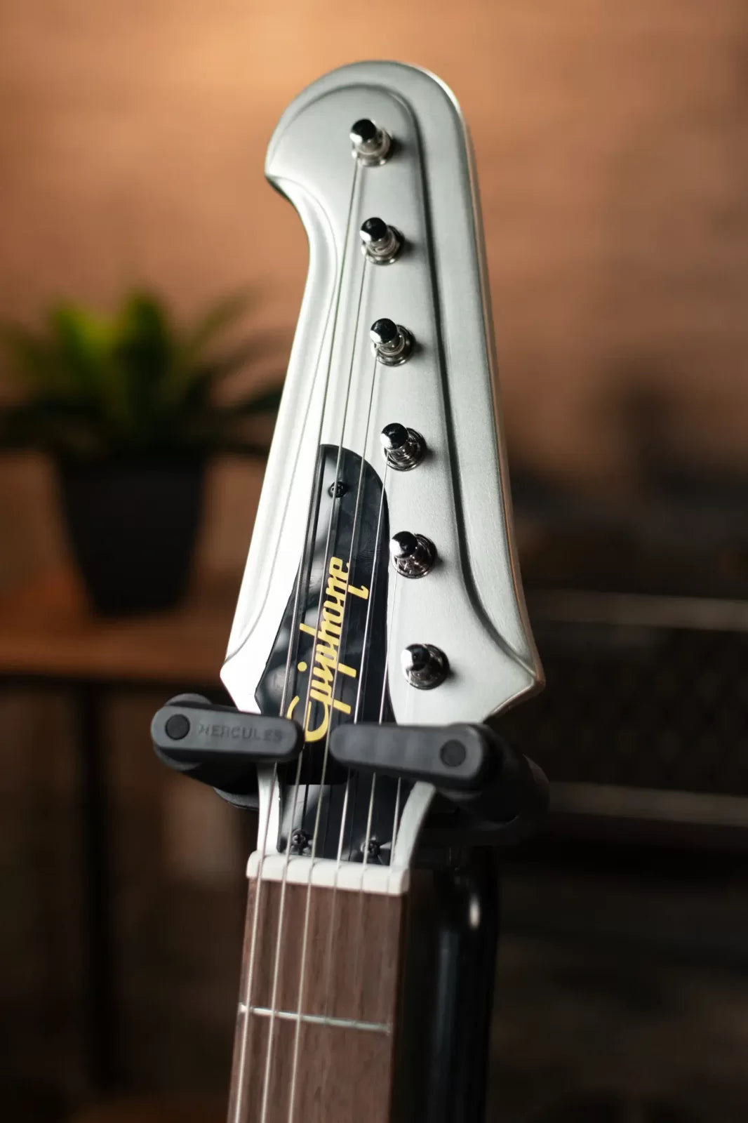 Epiphone 1963 Firebird I Electric Guitar - Silver Mist with Hardshell Case - Floor Model