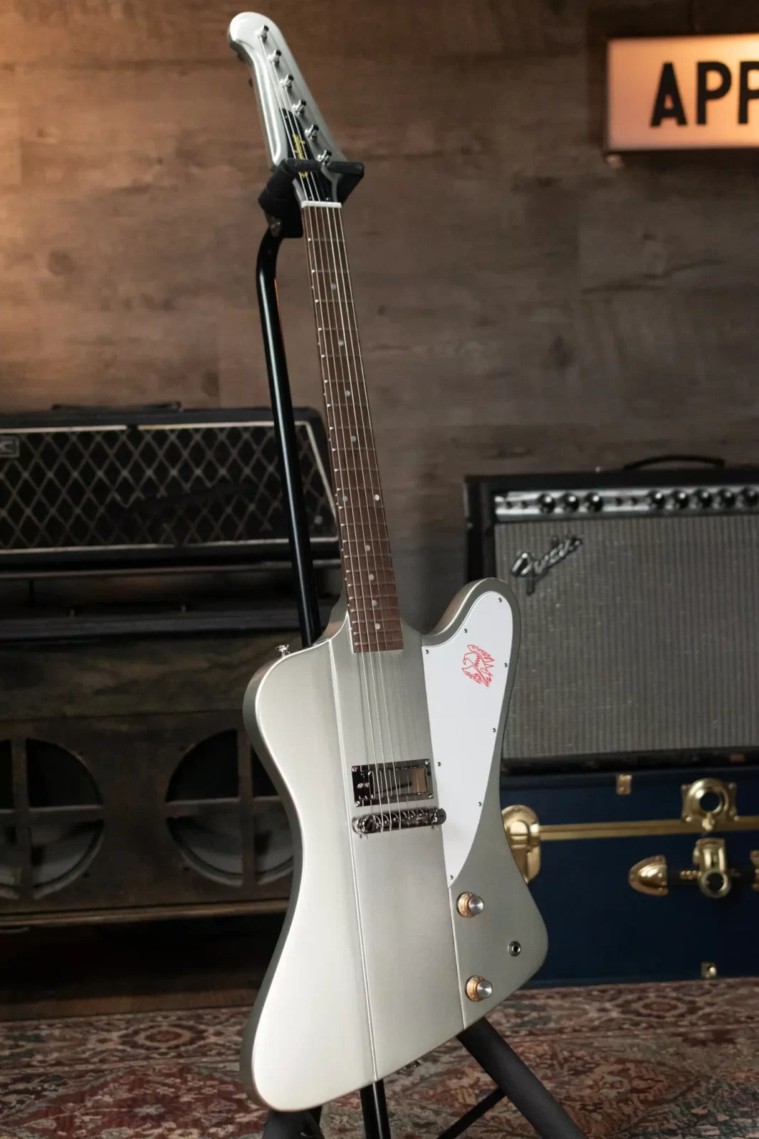 Epiphone 1963 Firebird I Electric Guitar - Silver Mist with Hardshell Case - Floor Model