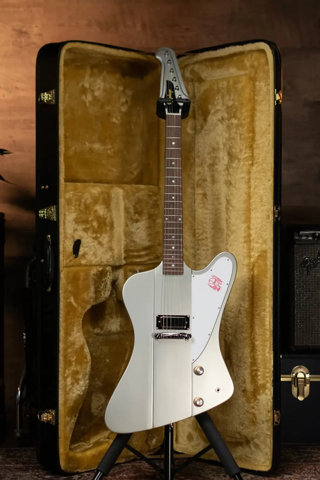 Epiphone 1963 Firebird I Electric Guitar - Silver Mist with Hardshell Case - Floor Model