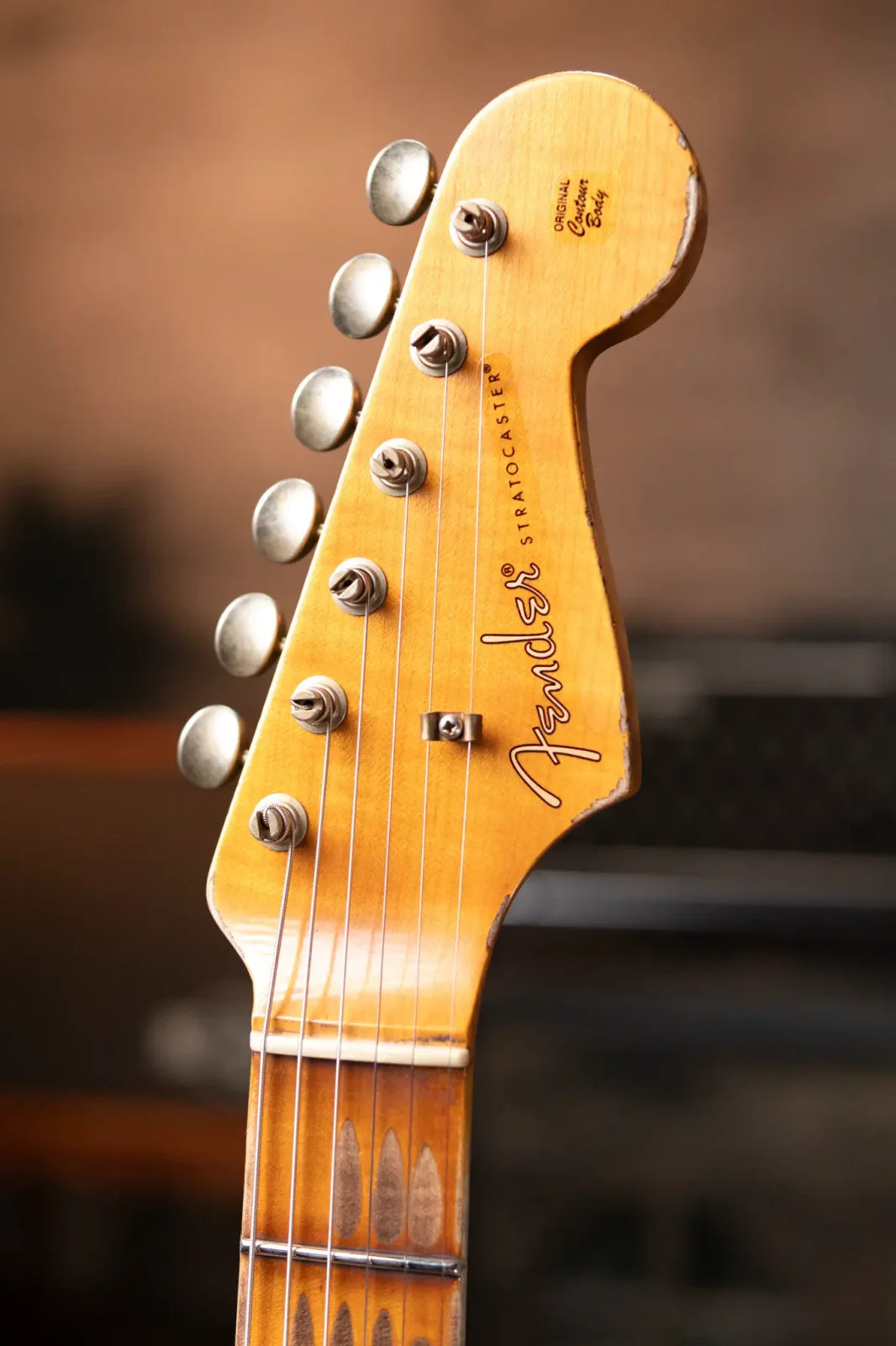 Fender Custom Shop Limited Edition Red Hot Hardtail Strat, 2A Flame Maple Neck and Fingerboard with Hardshell Case - Aged White Blonde