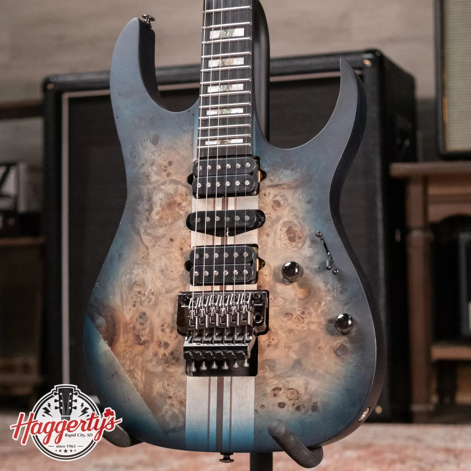 Ibanez RGT1270PBCTF Electric Guitar - Blue Starburst Flat with Gig Bag