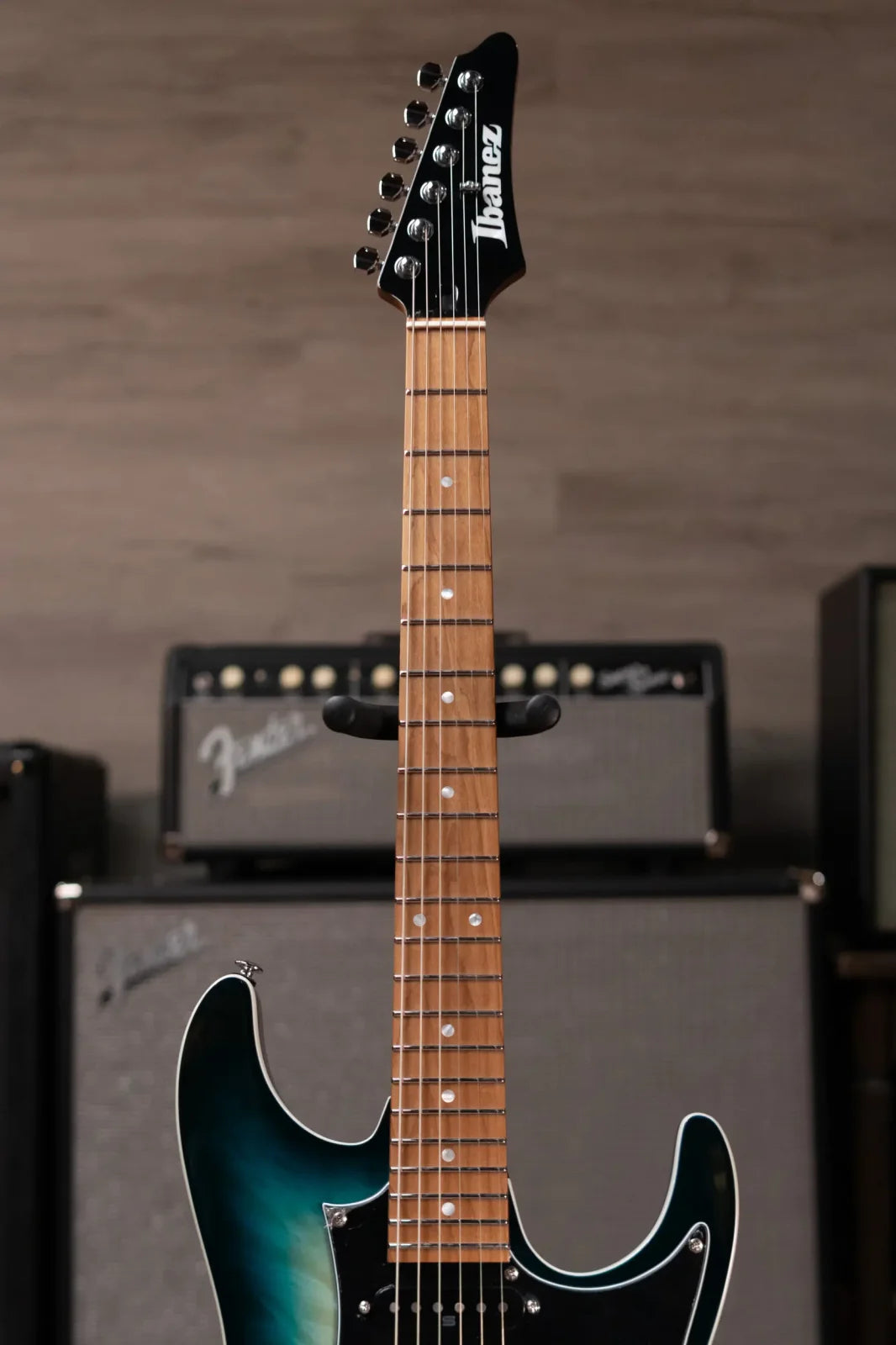 Ibanez AZ24P1QMDOB Electric Guitar - Deep Ocean Blonde with Gig Bag