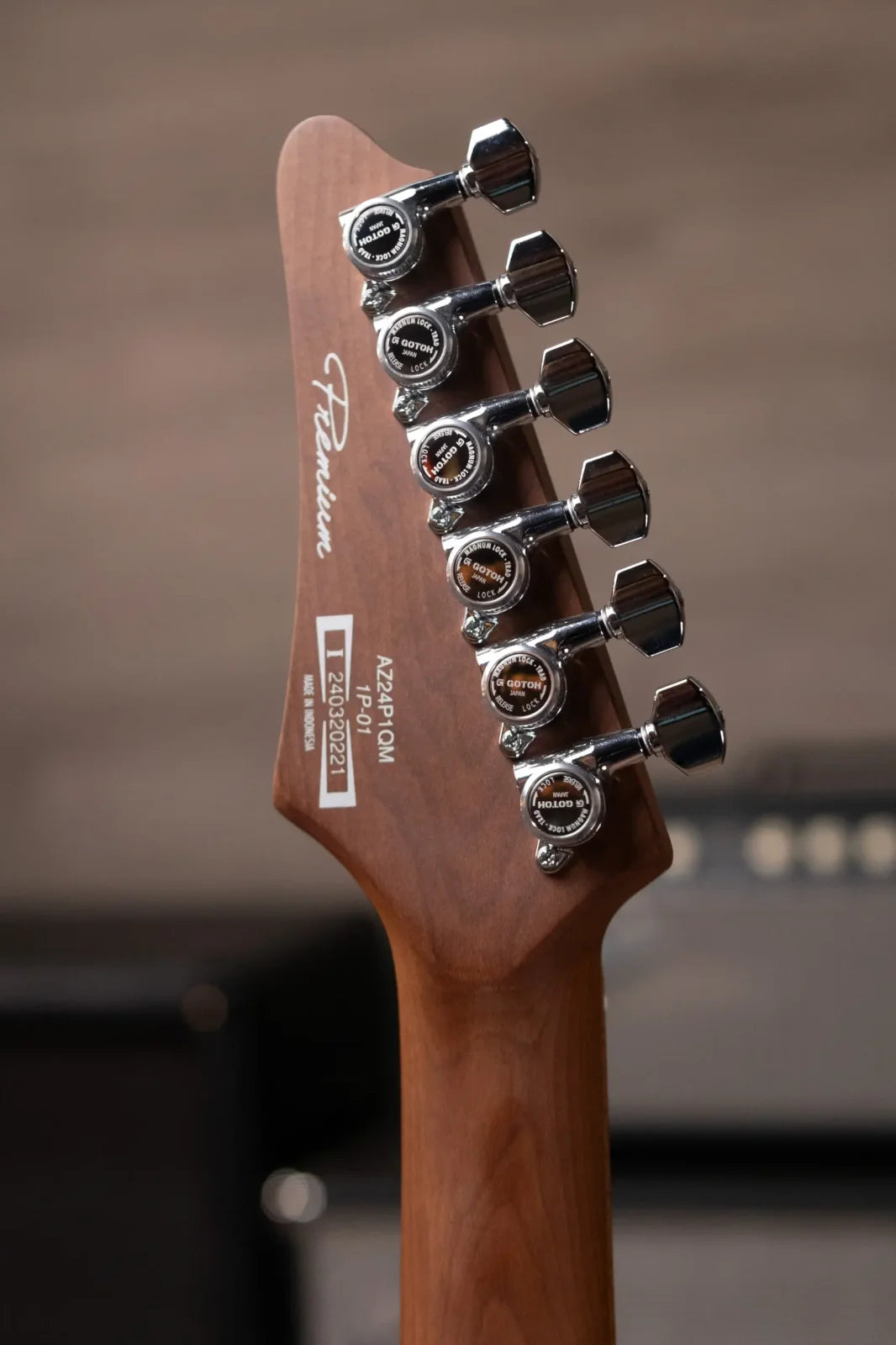 Ibanez AZ24P1QMDOB Electric Guitar - Deep Ocean Blonde with Gig Bag
