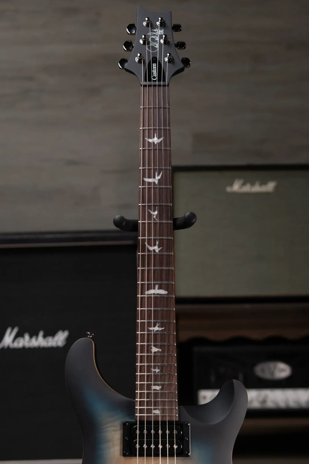 PRS SE Custom 24-08 Electric Guitar - Lake Blue Midnight Burst with Gig Bag