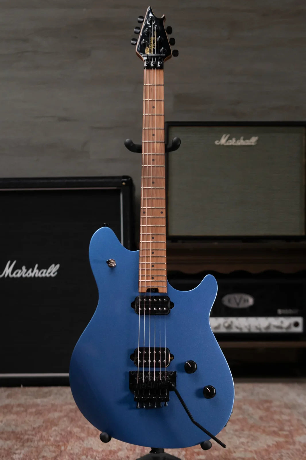 new 7.4 lb EVH Wolfgang Standard Baked Maple Fingerboard Pelham Blue haggertys 02