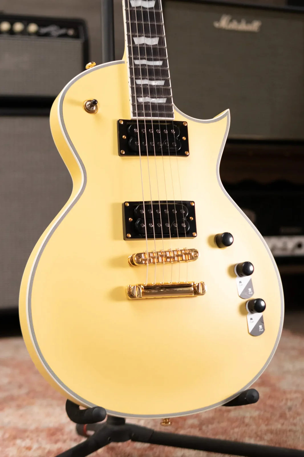 ESP LTD EC-1000T CTM Electric Guitar - Vintage Gold Satin