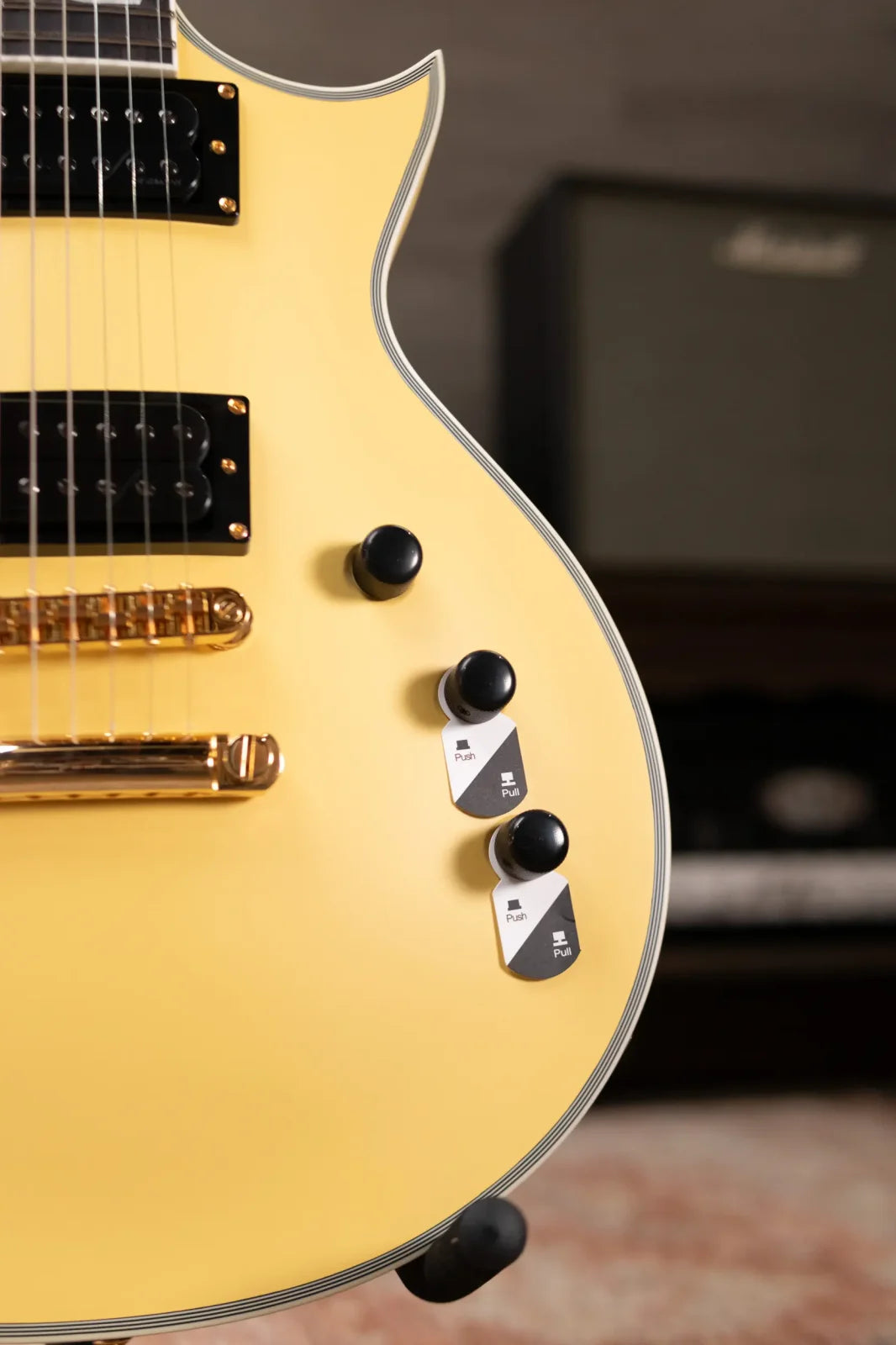 ESP LTD EC-1000T CTM Electric Guitar - Vintage Gold Satin