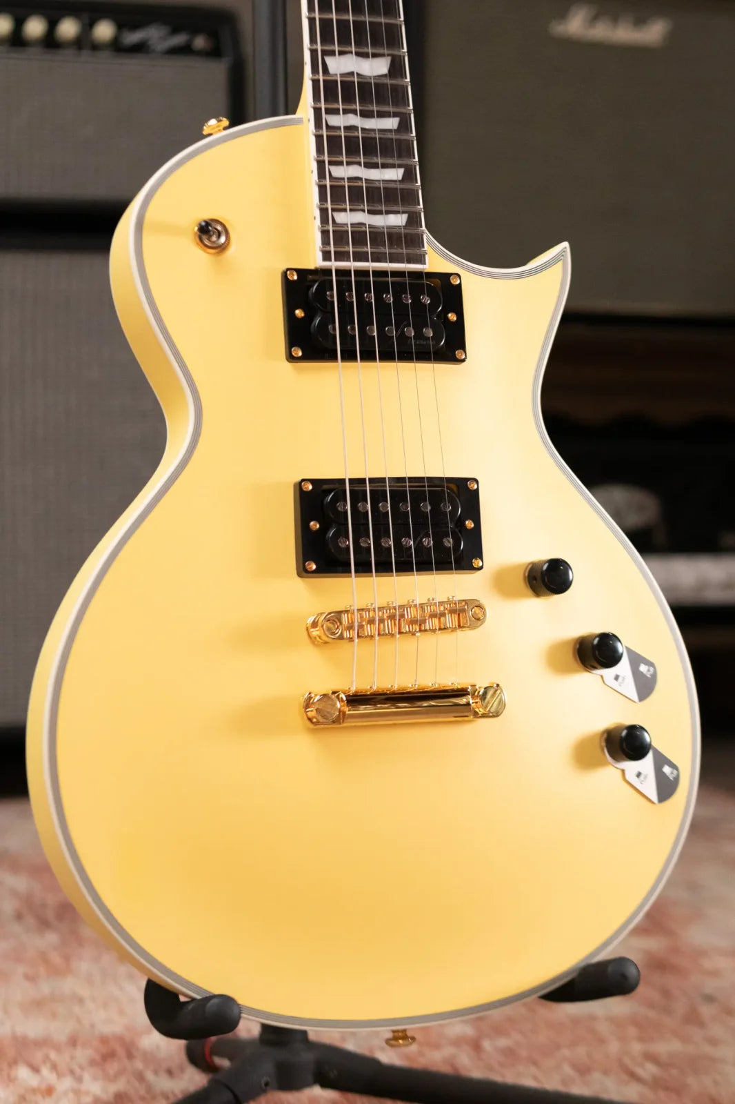 ESP LTD EC-1000T CTM Electric Guitar - Vintage Gold Satin