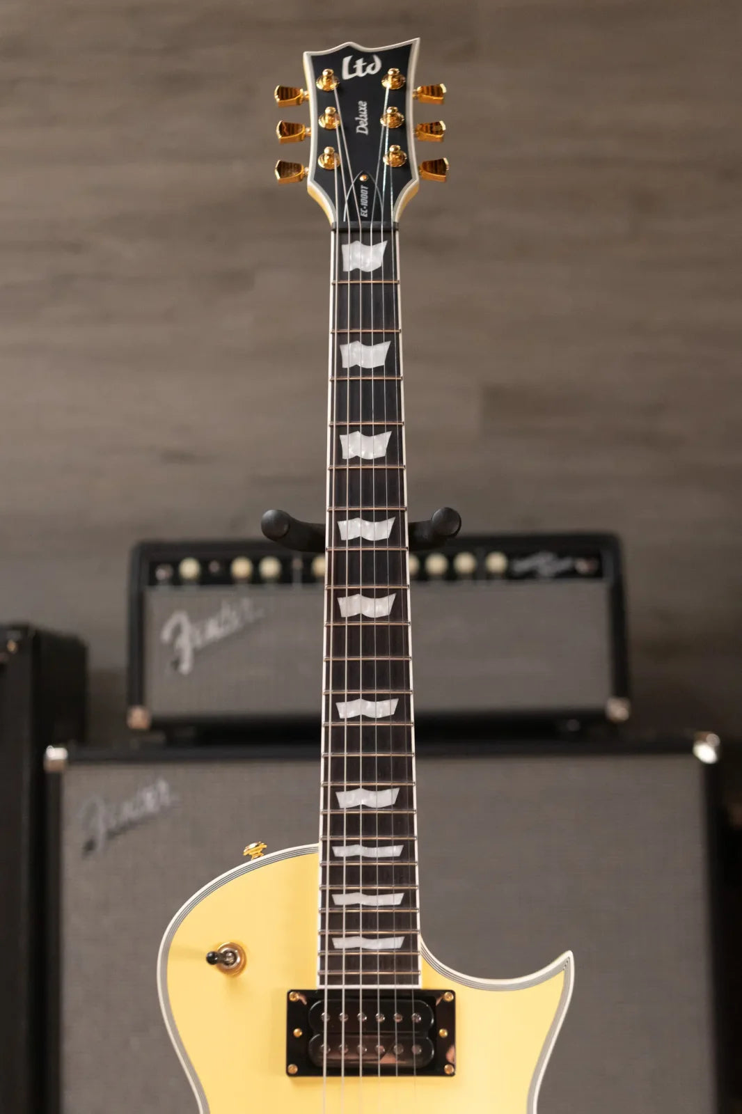 ESP LTD EC-1000T CTM Electric Guitar - Vintage Gold Satin