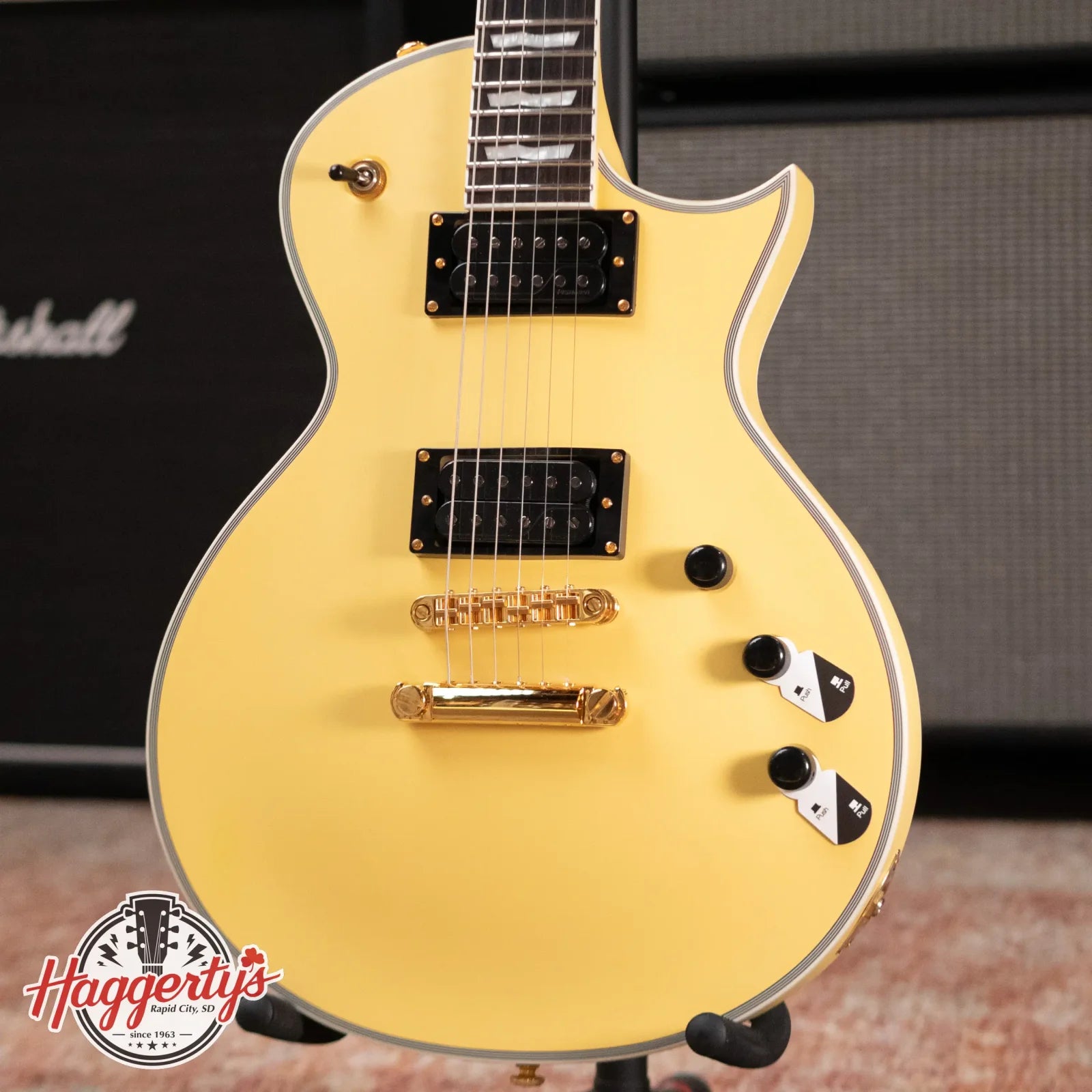 ESP LTD EC-1000T CTM Electric Guitar - Vintage Gold Satin