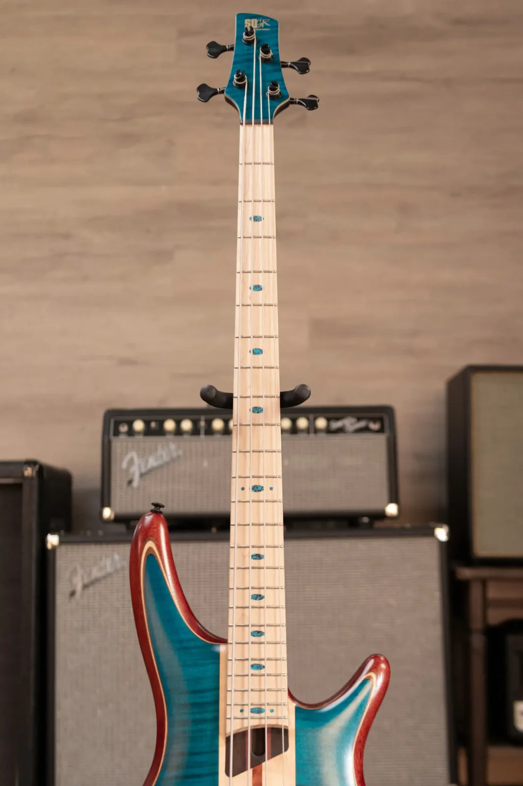 Ibanez Premium SR1420B 4-String Electric Bass Guitar - Caribbean Green Low Gloss with Gig Bag
