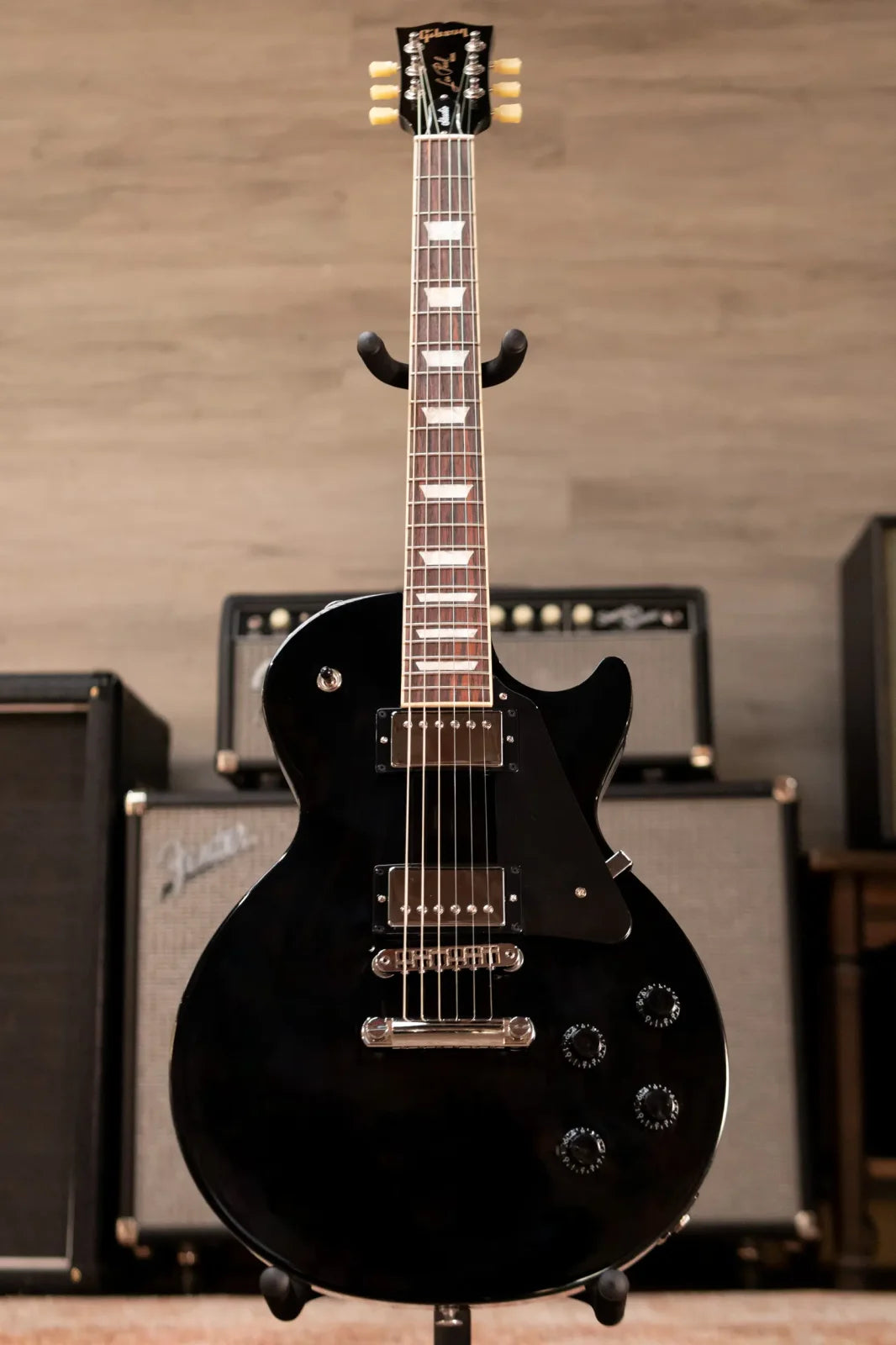 Gibson Les Paul Studio Electric Guitar - Ebony with Gig Bag