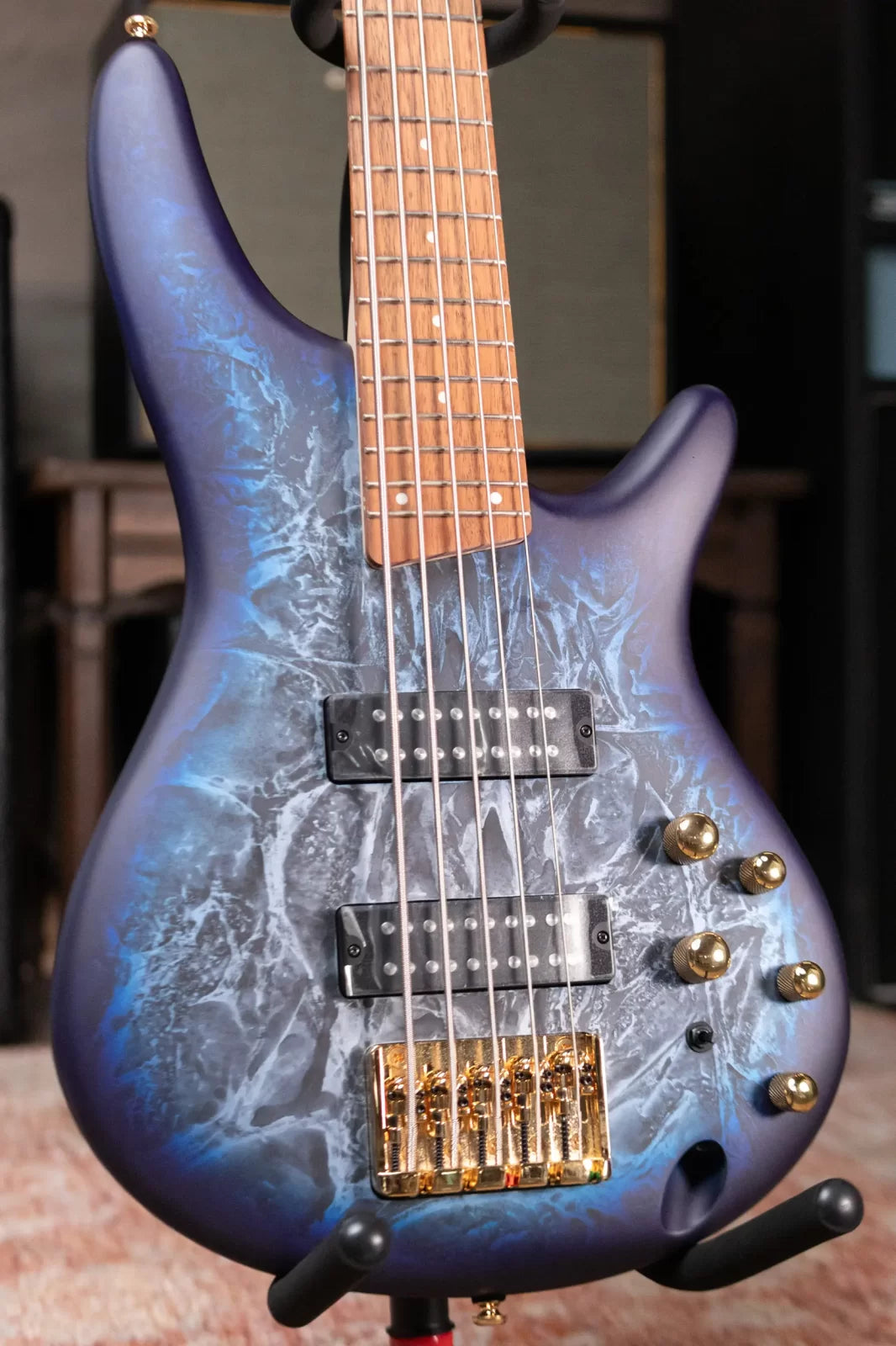 Ibanez SR305EDXCZM 5-String Electric Bass - Cosmic Blue Frozen Matte