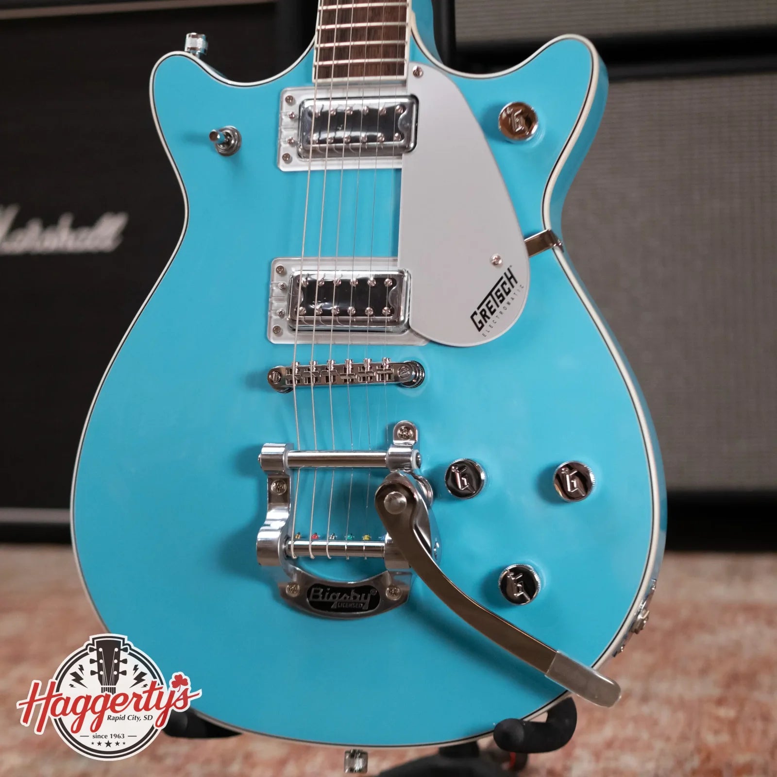 Gretsch G5232T Electromatic Double Jet FT Electric Guitar with Bigsby - Kailani Blue