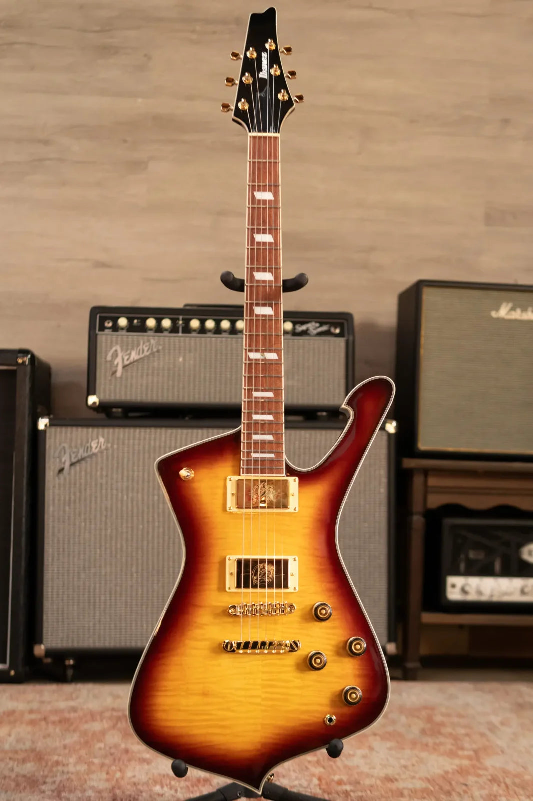 Ibanez Iceman IC420FMVLS Electric Guitar - Violin Sunburst