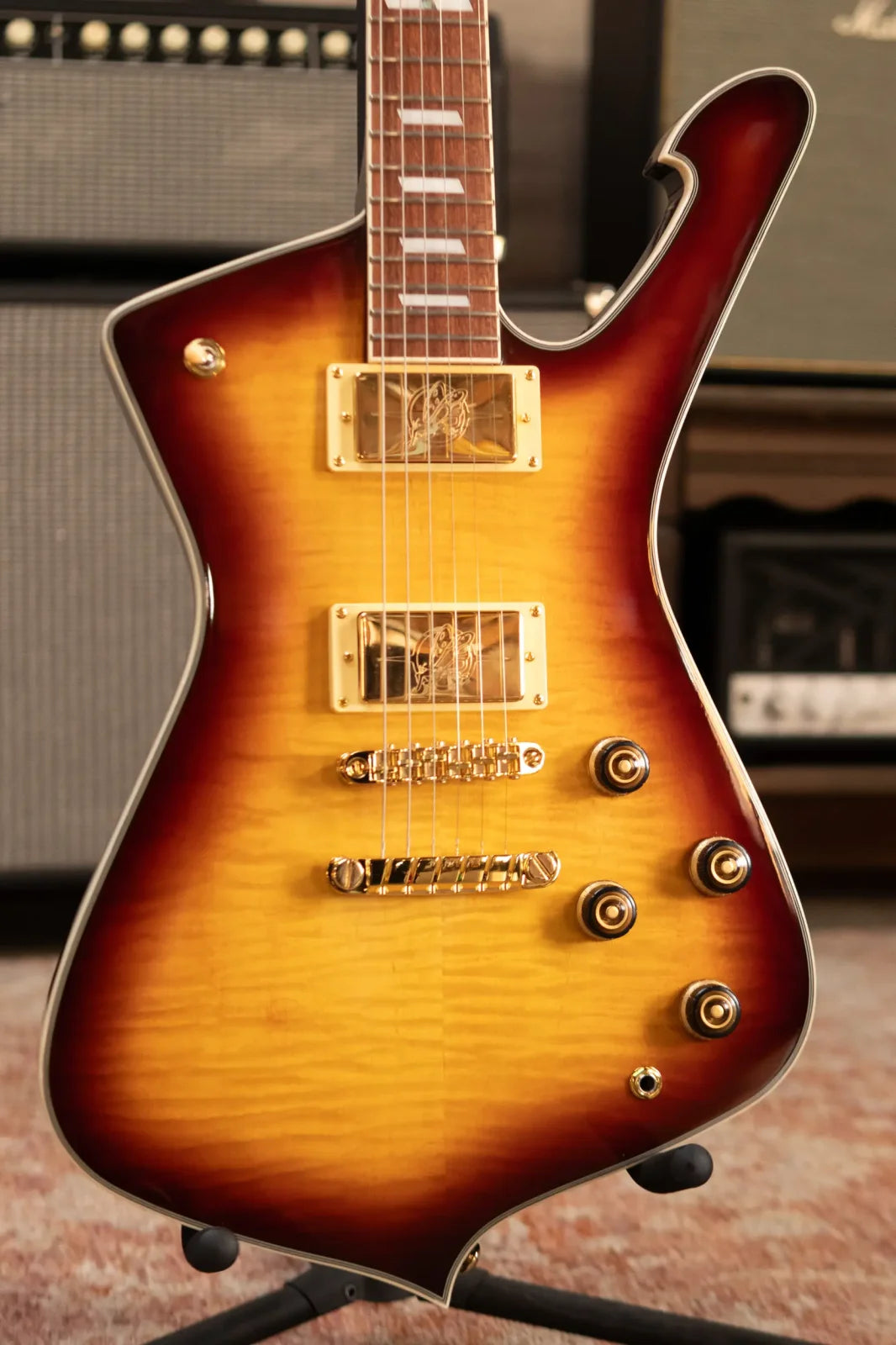 Ibanez Iceman IC420FMVLS Electric Guitar - Violin Sunburst
