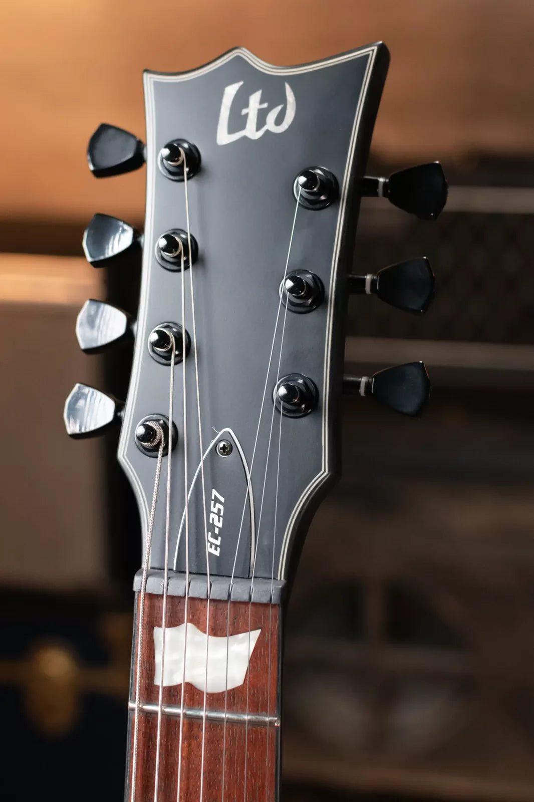 ESP LTD EC-257 Electric Guitar, Black Satin
