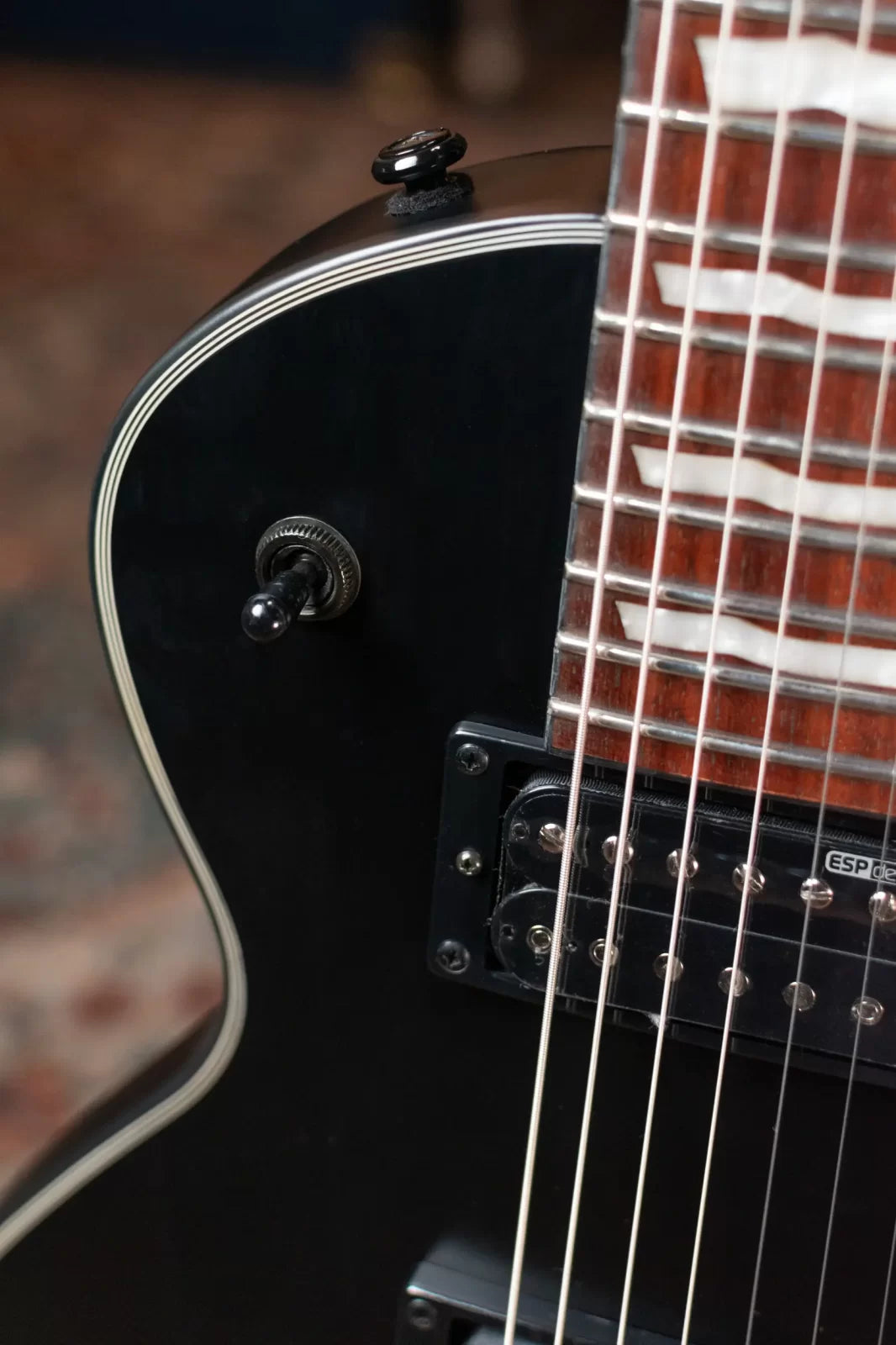 ESP LTD EC-257 Electric Guitar, Black Satin