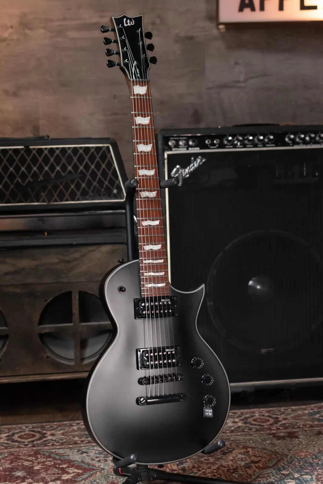 ESP LTD EC-257 Electric Guitar, Black Satin