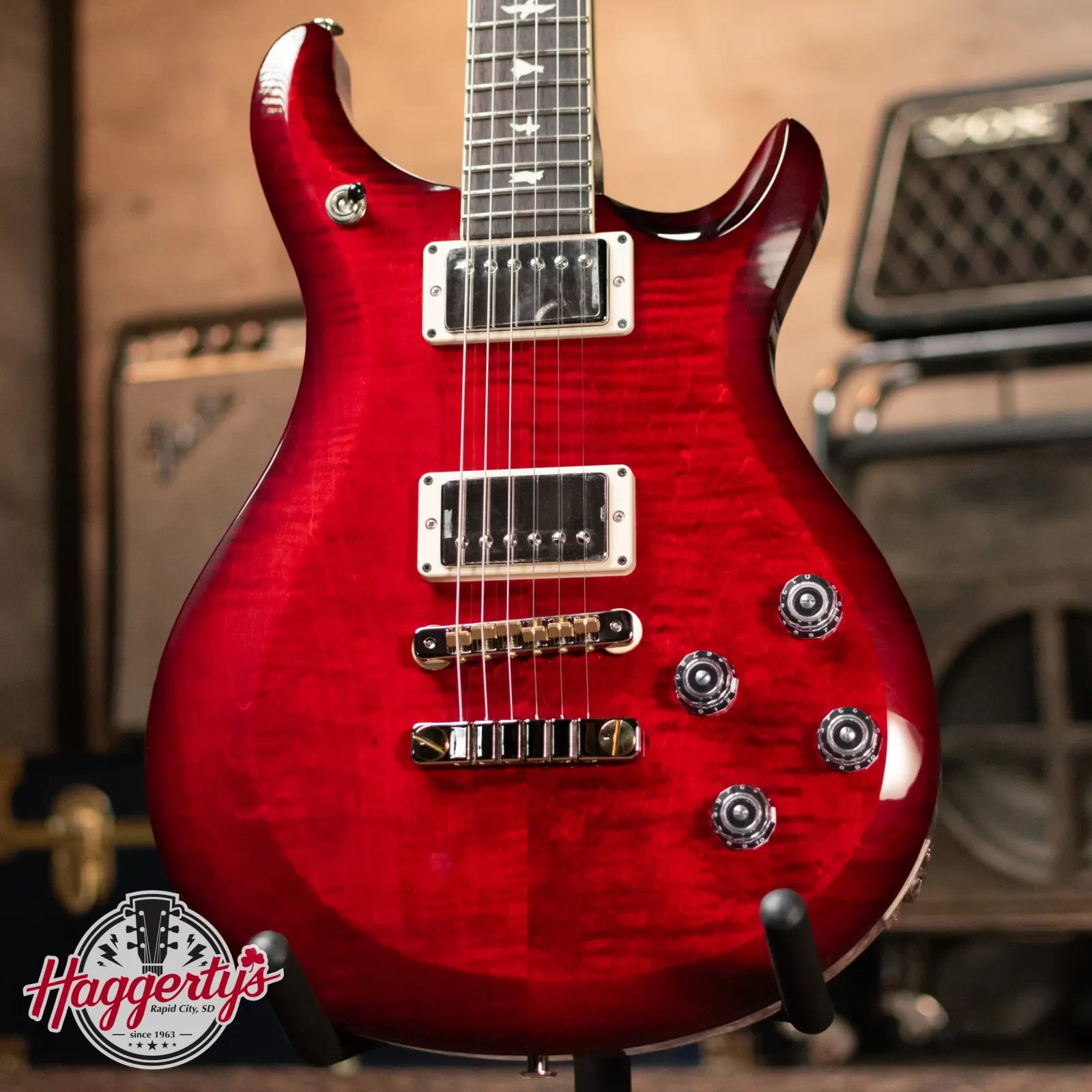 PRS S2 McCarty 594 Electric Guitar - Fire Red Burst with Gig Bag
