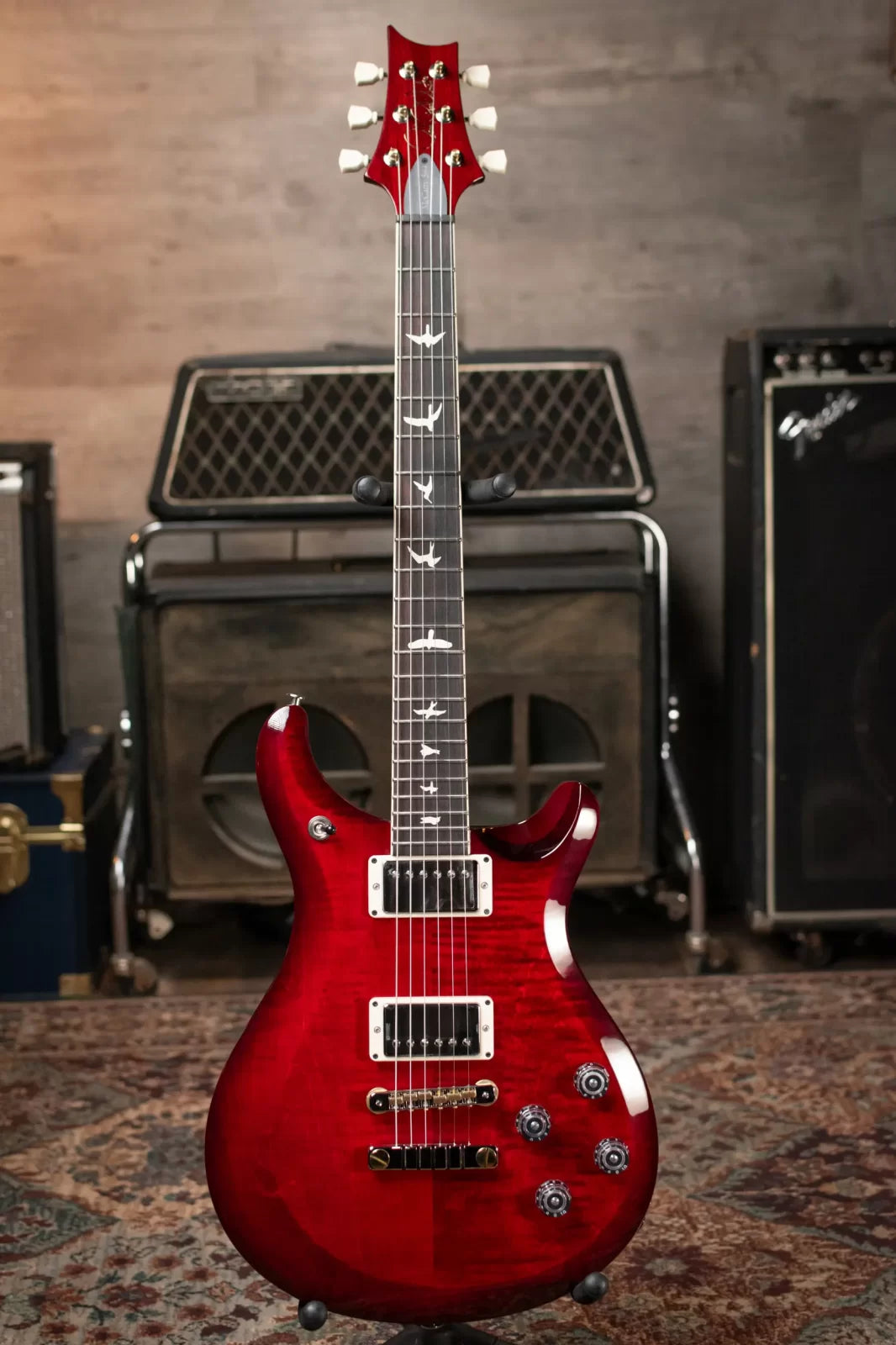 PRS S2 McCarty 594 Electric Guitar - Fire Red Burst with Gig Bag
