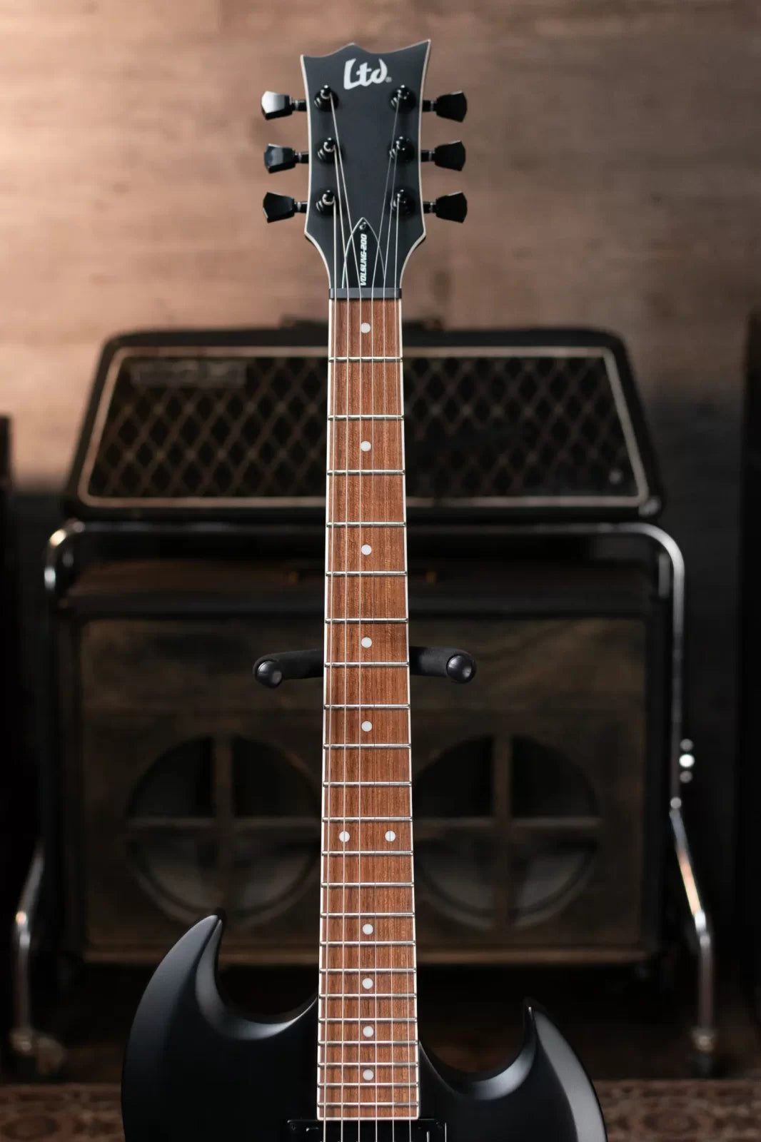 ESP LTD VOLSUNG-200 Electric Guitar - Black Satin