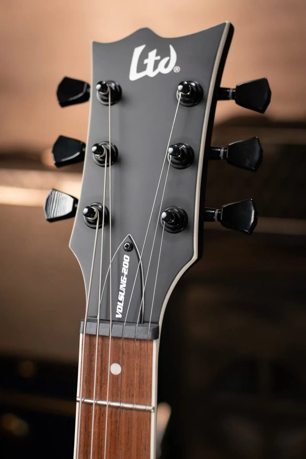 ESP LTD VOLSUNG-200 Electric Guitar - Black Satin