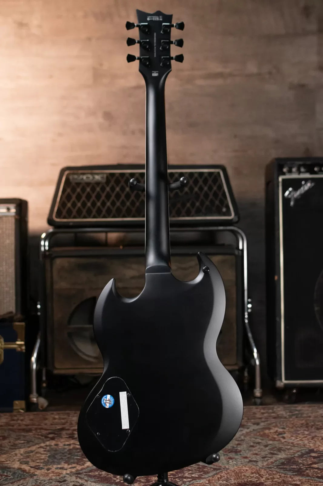 ESP LTD VOLSUNG-200 Electric Guitar - Black Satin