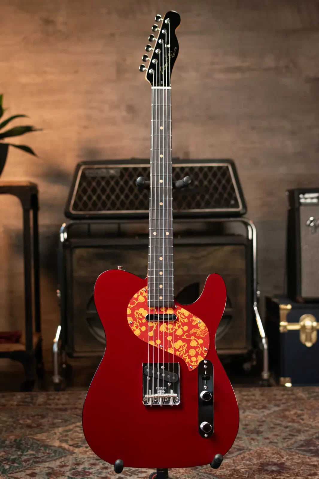 Fender Limited Edition Raphael Saadiq Telecaster - Dark Metallic Red with Hardshell Case