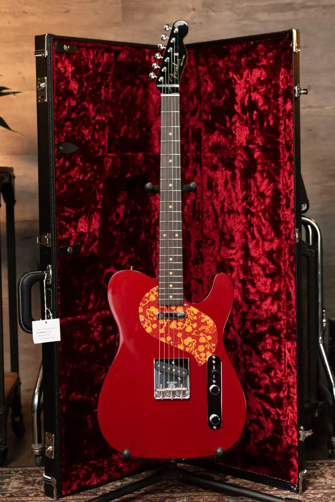 Fender Limited Edition Raphael Saadiq Telecaster - Dark Metallic Red with Hardshell Case