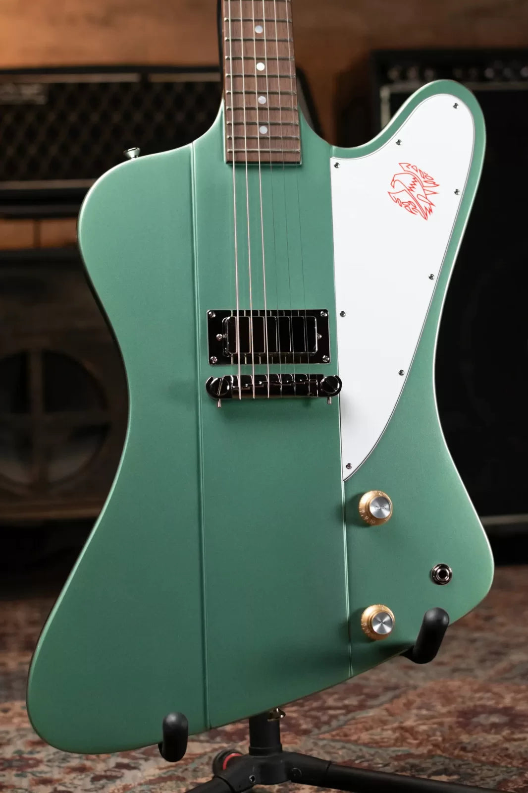 Epiphone 1963 Firebird Electric Guitar - Inverness Green with Hardshell Case