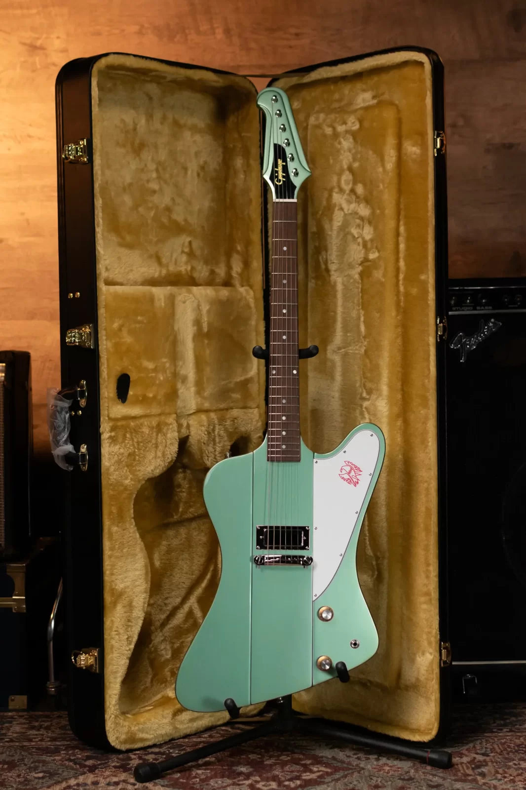 Epiphone 1963 Firebird Electric Guitar - Inverness Green with Hardshell Case