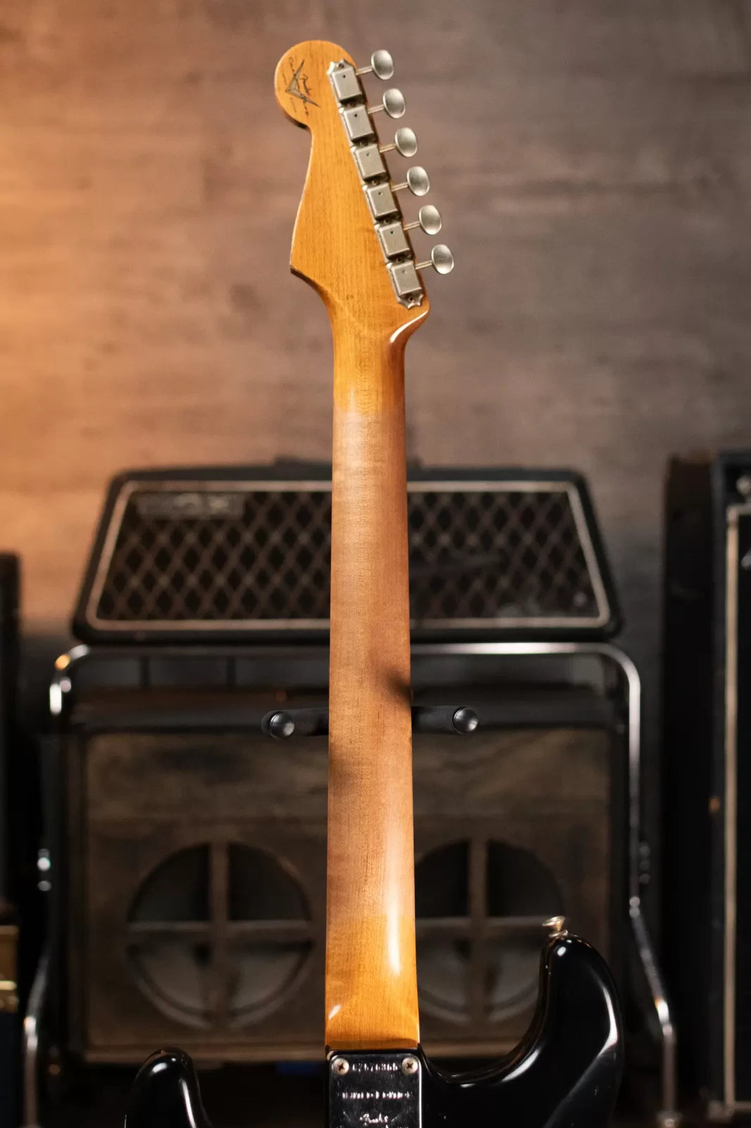 Fender Custom Shop Limited Edition ‘63 Strat Journeyman Relic Electric Guitar - Aged Black with Hardshell Case