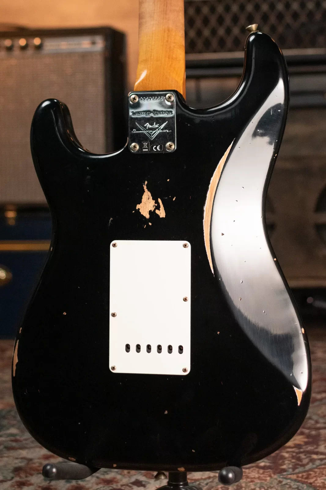 Fender Custom Shop Limited Edition ‘63 Strat Journeyman Relic Electric Guitar - Aged Black with Hardshell Case