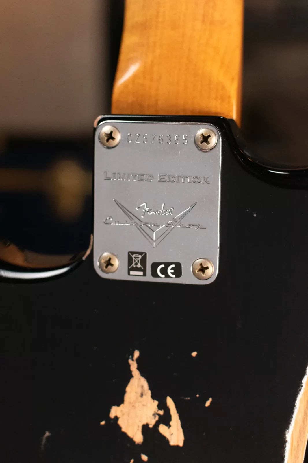 Fender Custom Shop Limited Edition ‘63 Strat Journeyman Relic Electric Guitar - Aged Black with Hardshell Case