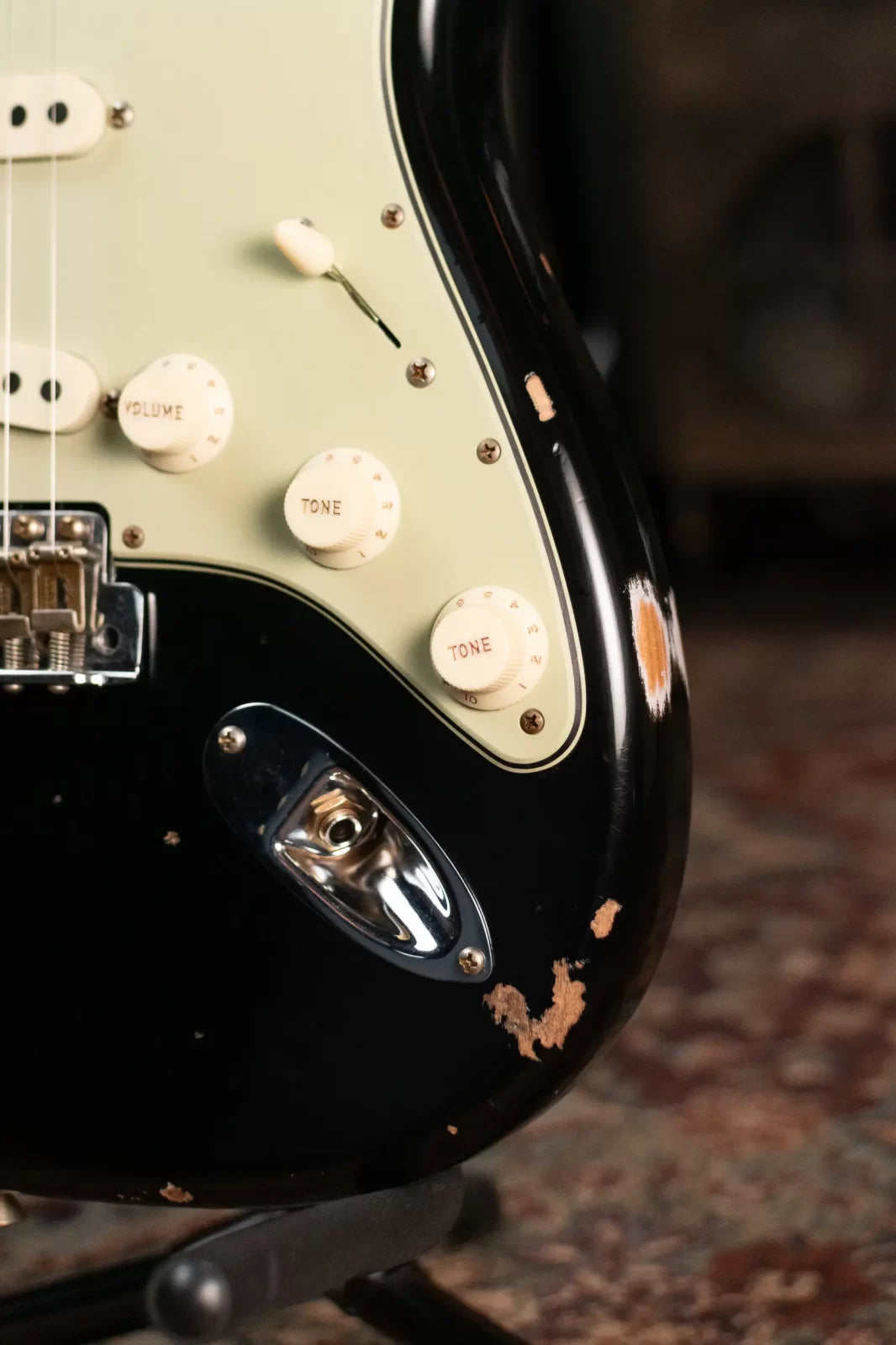 Fender Custom Shop Limited Edition ‘63 Strat Journeyman Relic Electric Guitar - Aged Black with Hardshell Case