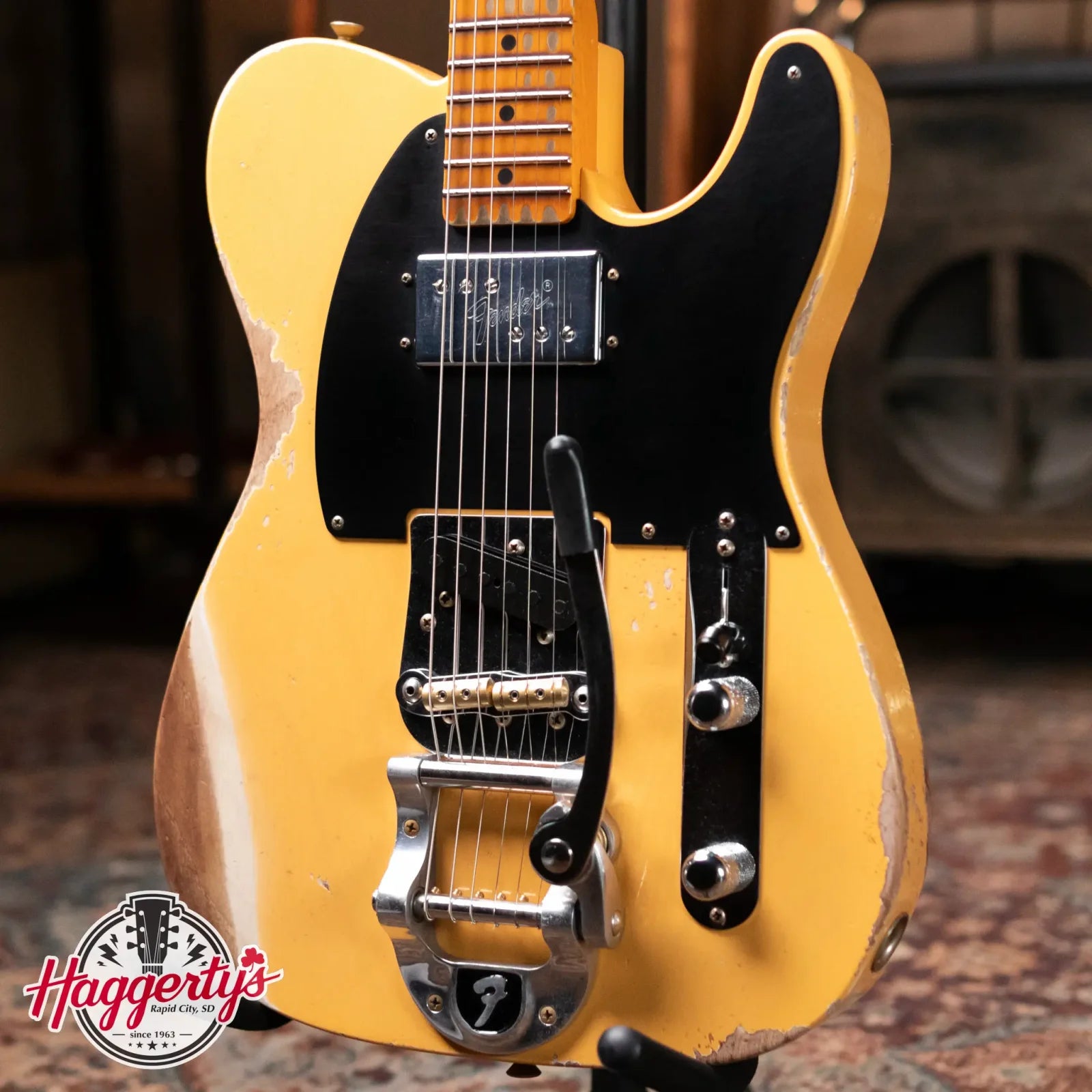 Fender Custom Shop Limited Edition CuNiFe Telecaster Custom Heavy Relic 1-Piece Maple Neck - Aged Nocaster Blonde