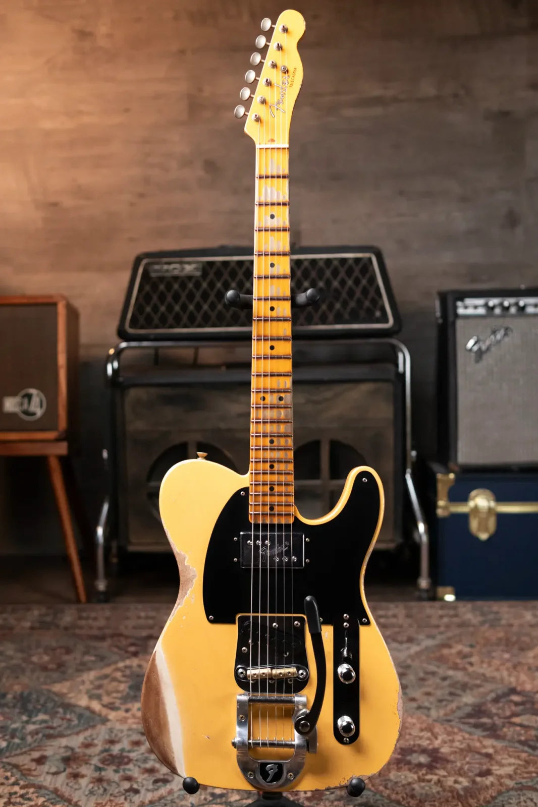 Fender Custom Shop Limited Edition CuNiFe Telecaster Custom Heavy Relic 1-Piece Maple Neck - Aged Nocaster Blonde