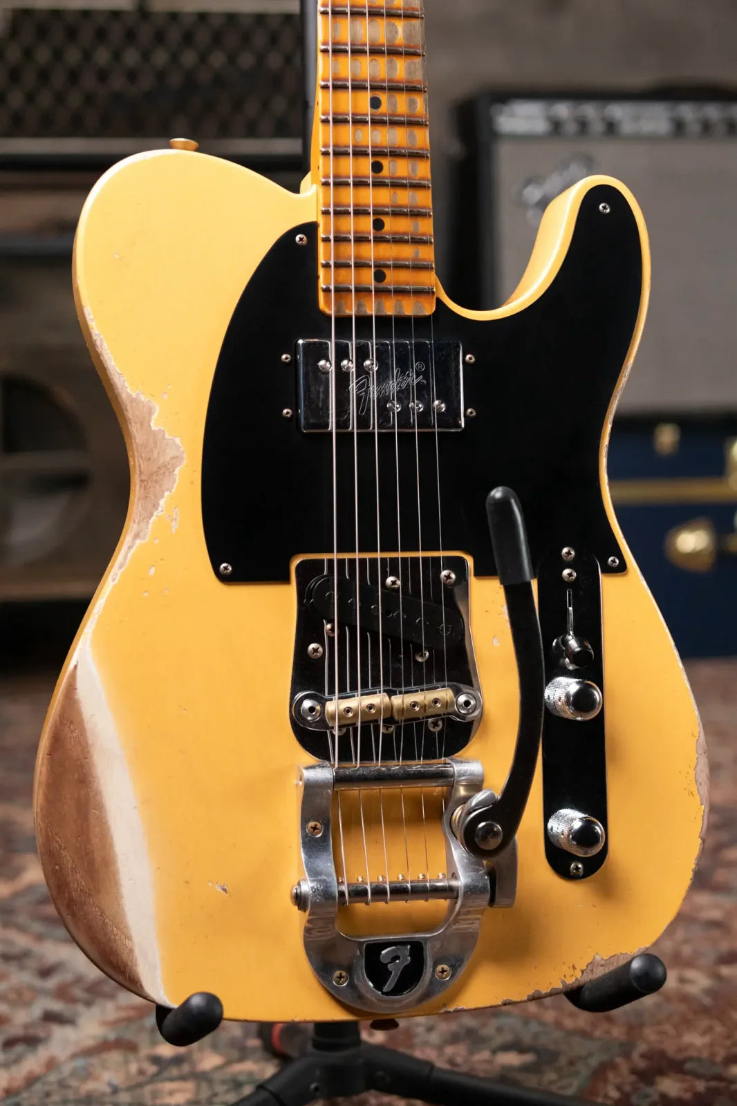 Fender Custom Shop Limited Edition CuNiFe Telecaster Custom Heavy Relic 1-Piece Maple Neck - Aged Nocaster Blonde