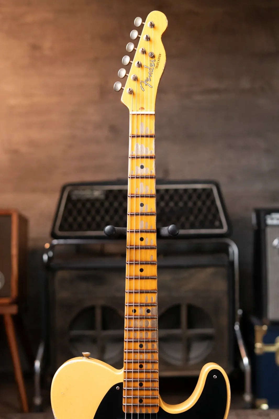 Fender Custom Shop Limited Edition CuNiFe Telecaster Custom Heavy Relic 1-Piece Maple Neck - Aged Nocaster Blonde