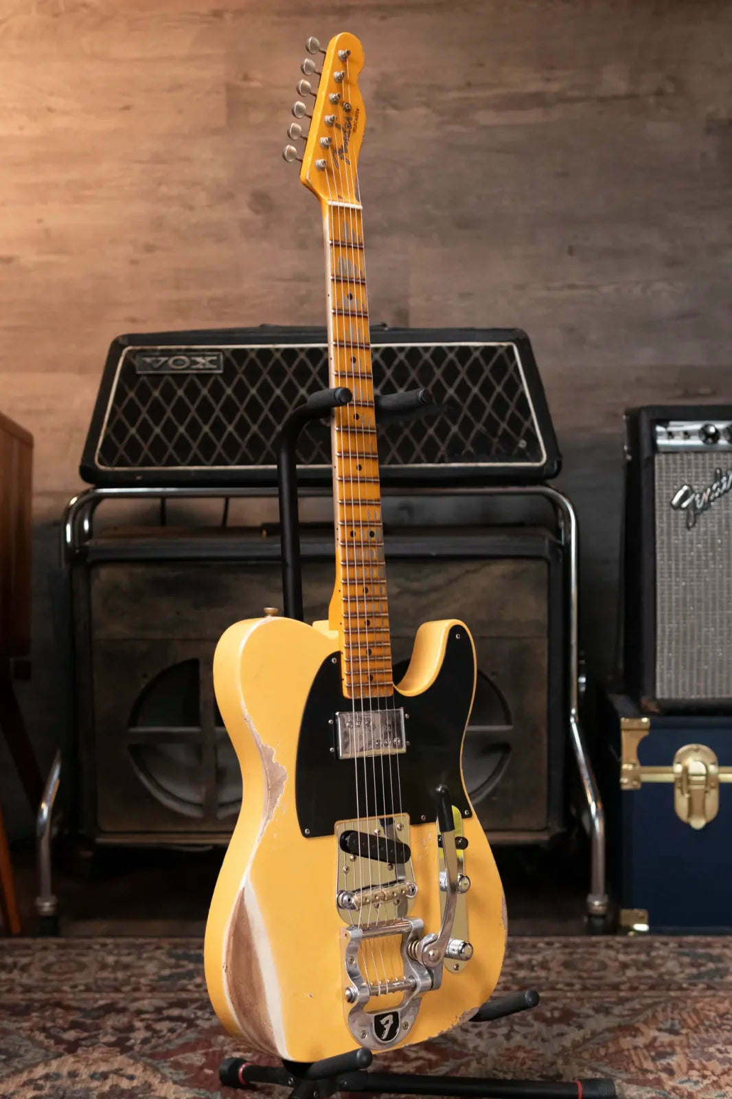 Fender Custom Shop Limited Edition CuNiFe Telecaster Custom Heavy Relic 1-Piece Maple Neck - Aged Nocaster Blonde