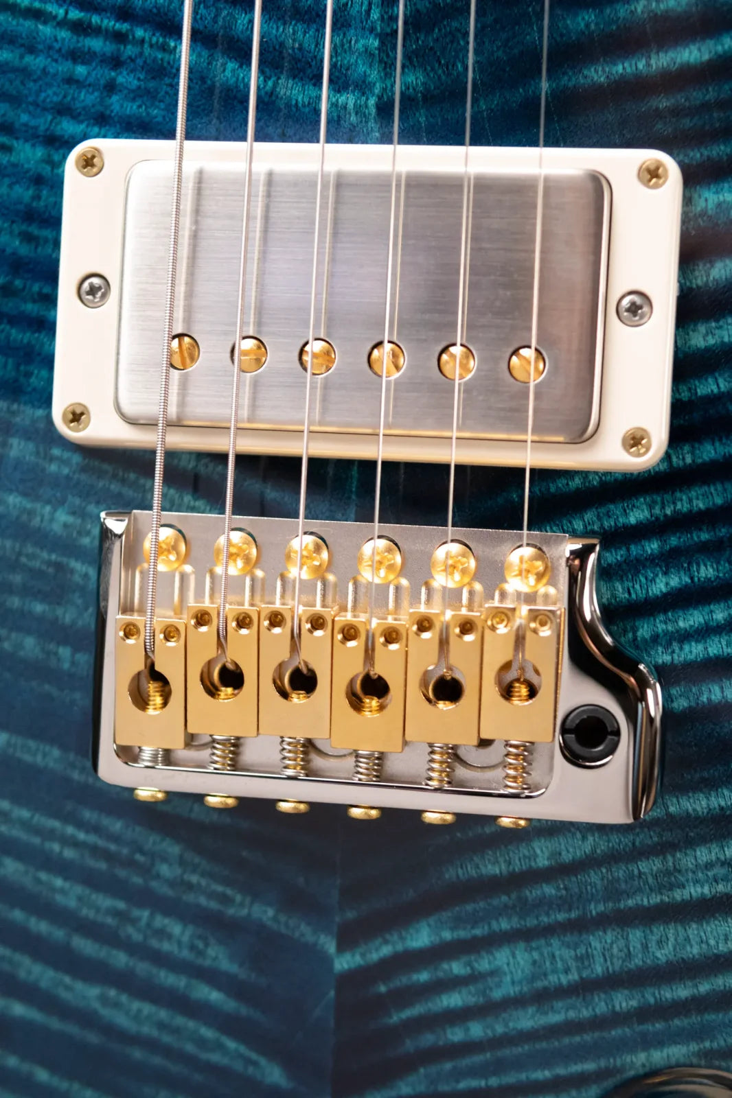 PRS DGT 10-Top - Custom Color River Blue Smokeburst with Hardshell Case