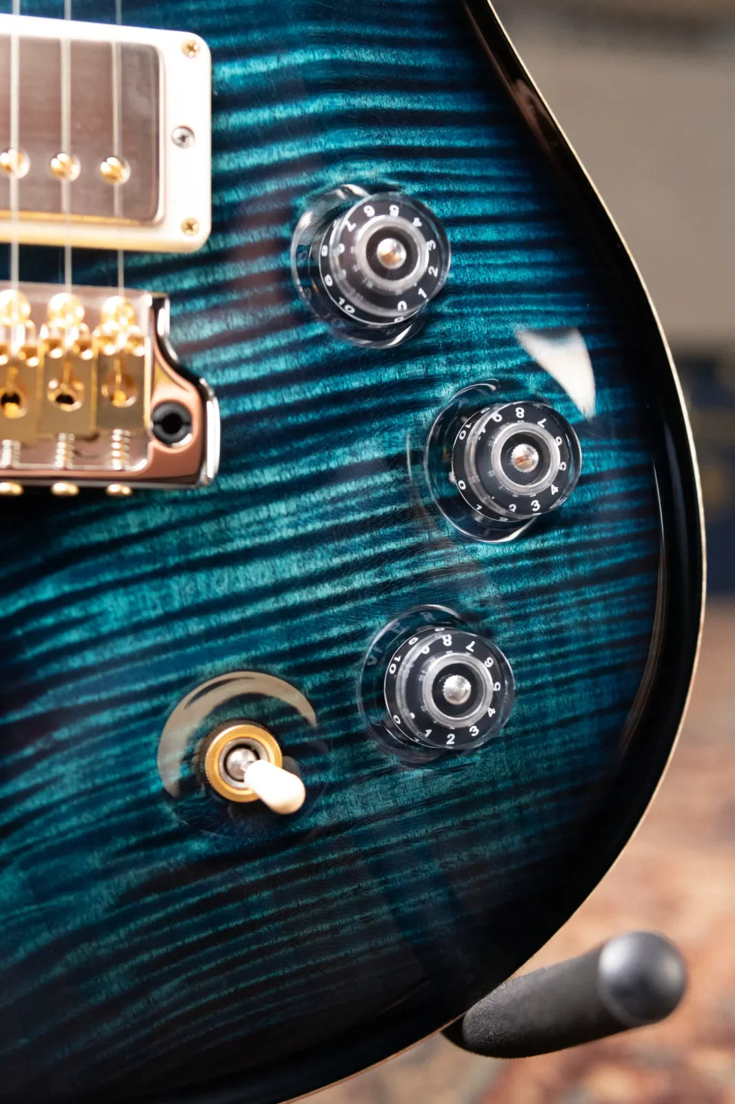 PRS DGT 10-Top - Custom Color River Blue Smokeburst with Hardshell Case