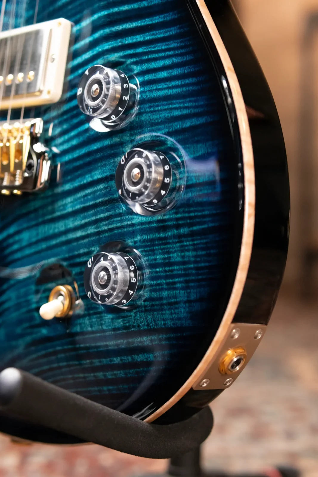 PRS DGT 10-Top - Custom Color River Blue Smokeburst with Hardshell Case