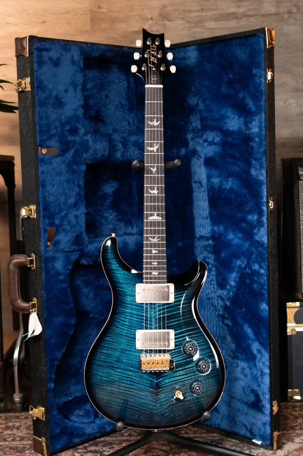 PRS DGT 10-Top - Custom Color River Blue Smokeburst with Hardshell Case