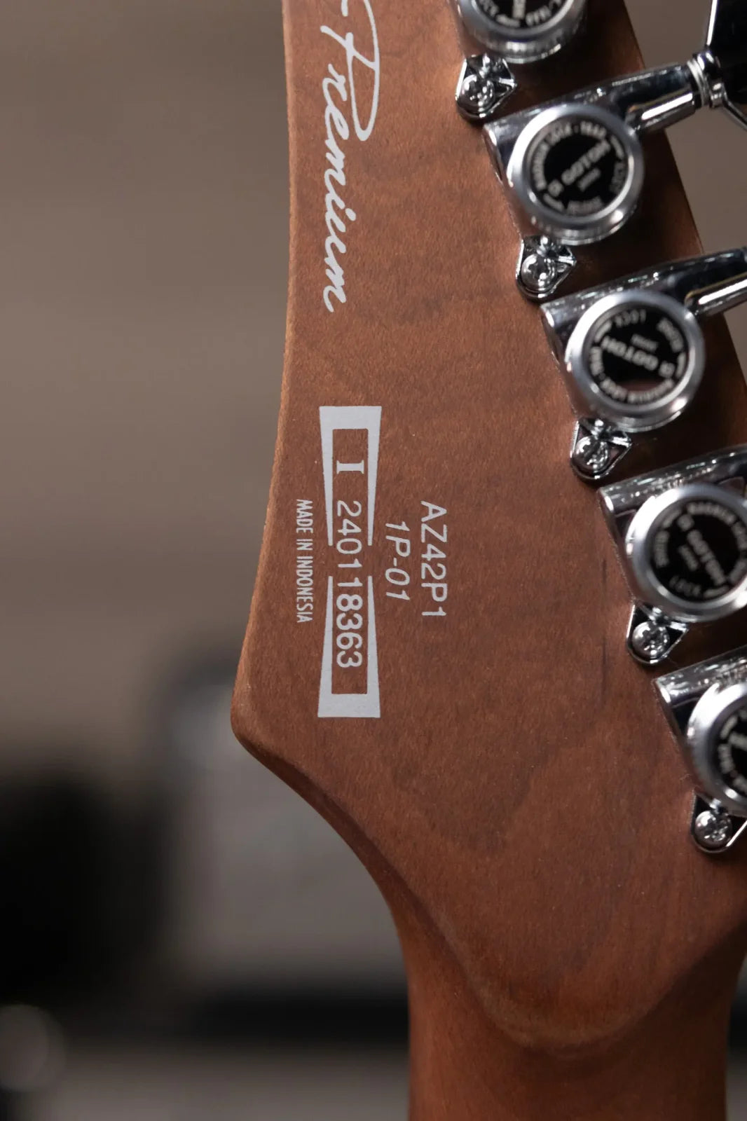 Ibanez Premium AZ42P1PBE Electric Guitar - Prussian Blue Metallic with Gig Bag