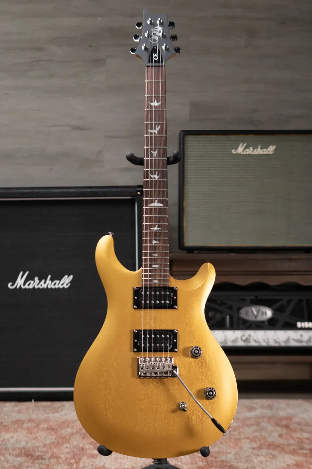 PRS SE CE 24 Standard Satin Electric Guitar - Metallic Gold with Gig Bag