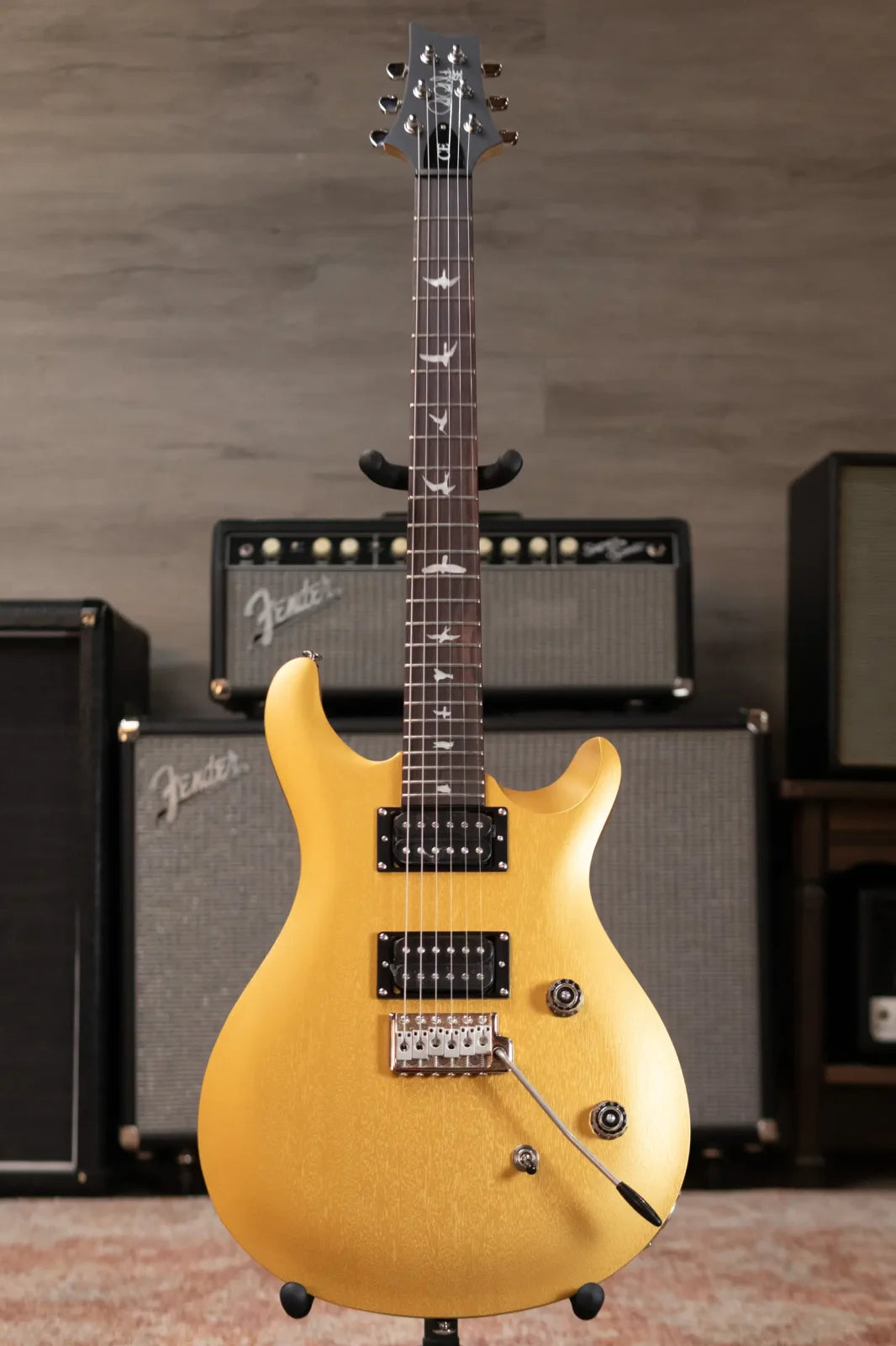 PRS SE CE 24 Standard Satin Electric Guitar - Metallic Gold with Gig Bag
