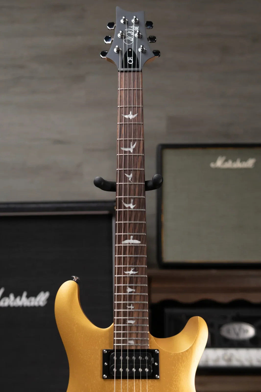 PRS SE CE 24 Standard Satin Electric Guitar - Metallic Gold with Gig Bag